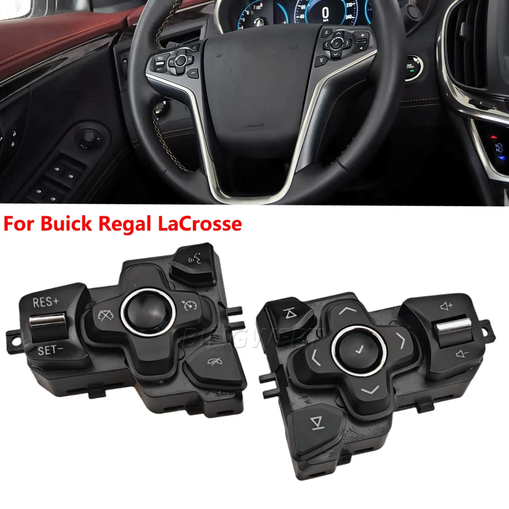 Multifunction For Buick Regal Larcrosse Car Steering Wheel Buttons Car-styling Button Switch Housing Cruise Volume Control Butto - view 2