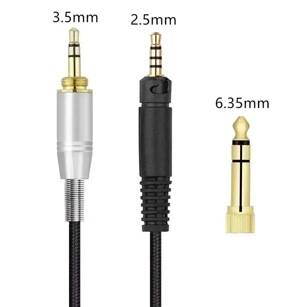 6.35mm Replacement Nylon Braided Cable Extension Cord for AKG K361 K361BT K361-BT Headphones