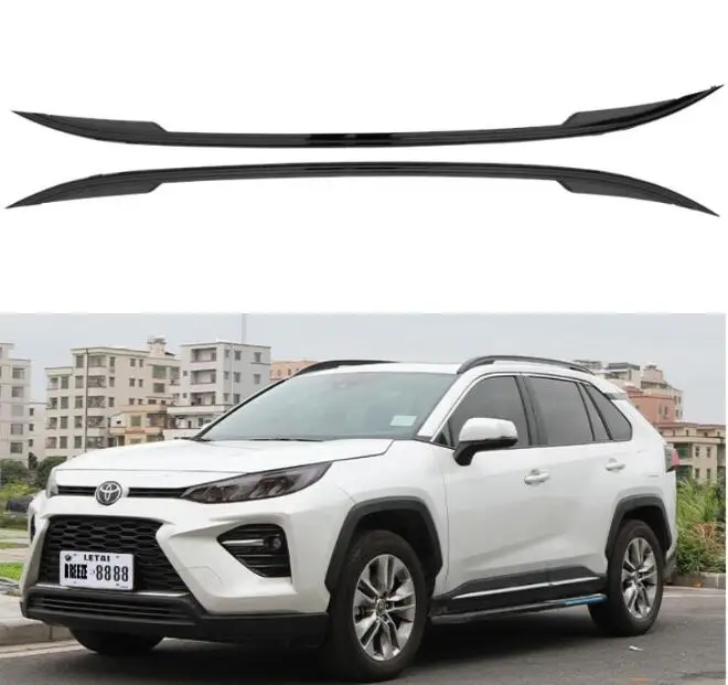 

Roof Rack For Toyota RAV4 2020 2021 2022 Aluminum Alloy Rails Bar Luggage Carrier Bars Top Cross Bar Rack Gloss