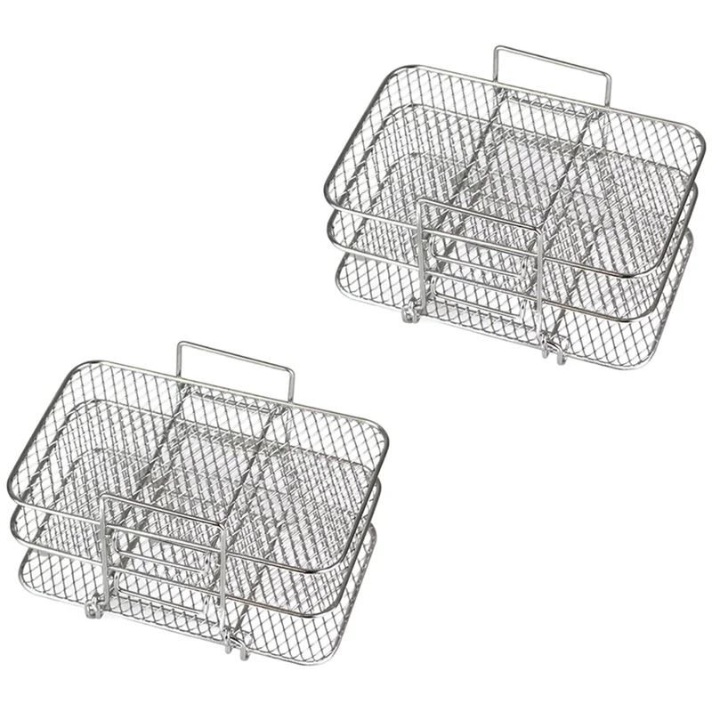 ABUD-2X Air Fryer Rack For Ninja Dual Air Fryer 304 Stainless Steel Multi-Layer Dehydrator Rack Toast Rack Air Fryer