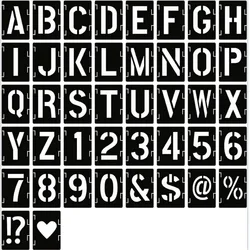 Numbers Letter Stencils For Door 2/3/4/5inch Alphabet Numbers Templates Large Alphabet Drawing Templates DIY craft