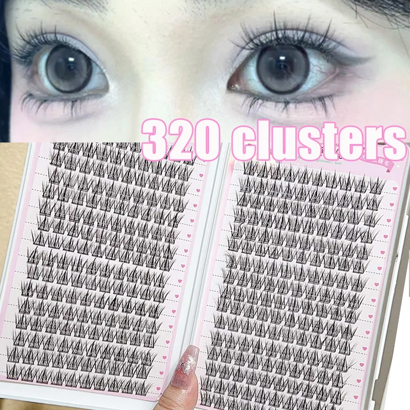 32 Rows Large Capacity False Eyelashes Reusable Natural Soft Comfortable To Wear Segmented Manga Eyelash Extension Makeup Tools