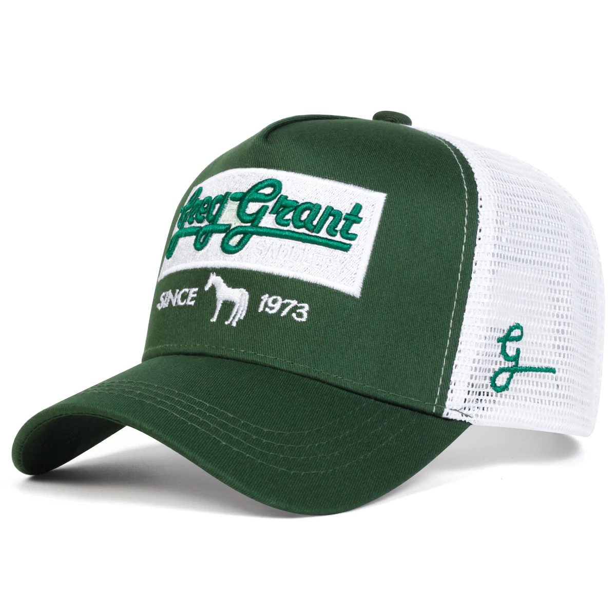 Unisex DESDE 1973 Gorras de red de béisbol con bordado de letras Sombreros casuales ajustables Sombrero de protección solar al aire libre de primavera y verano