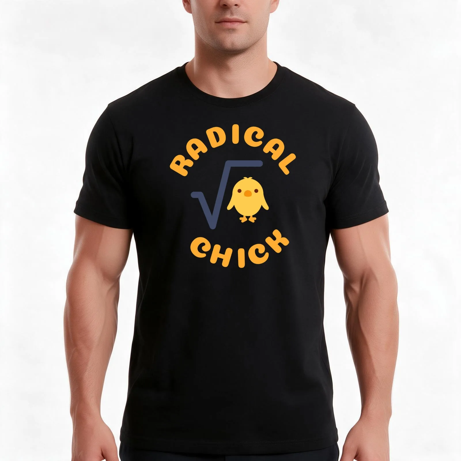 Radical Chick - For Math Nerds! T-Shirt, Summer Casual Cotton Tee, Oversized Streetwear Tops, Vintage Graphic Print, 100% Cotton