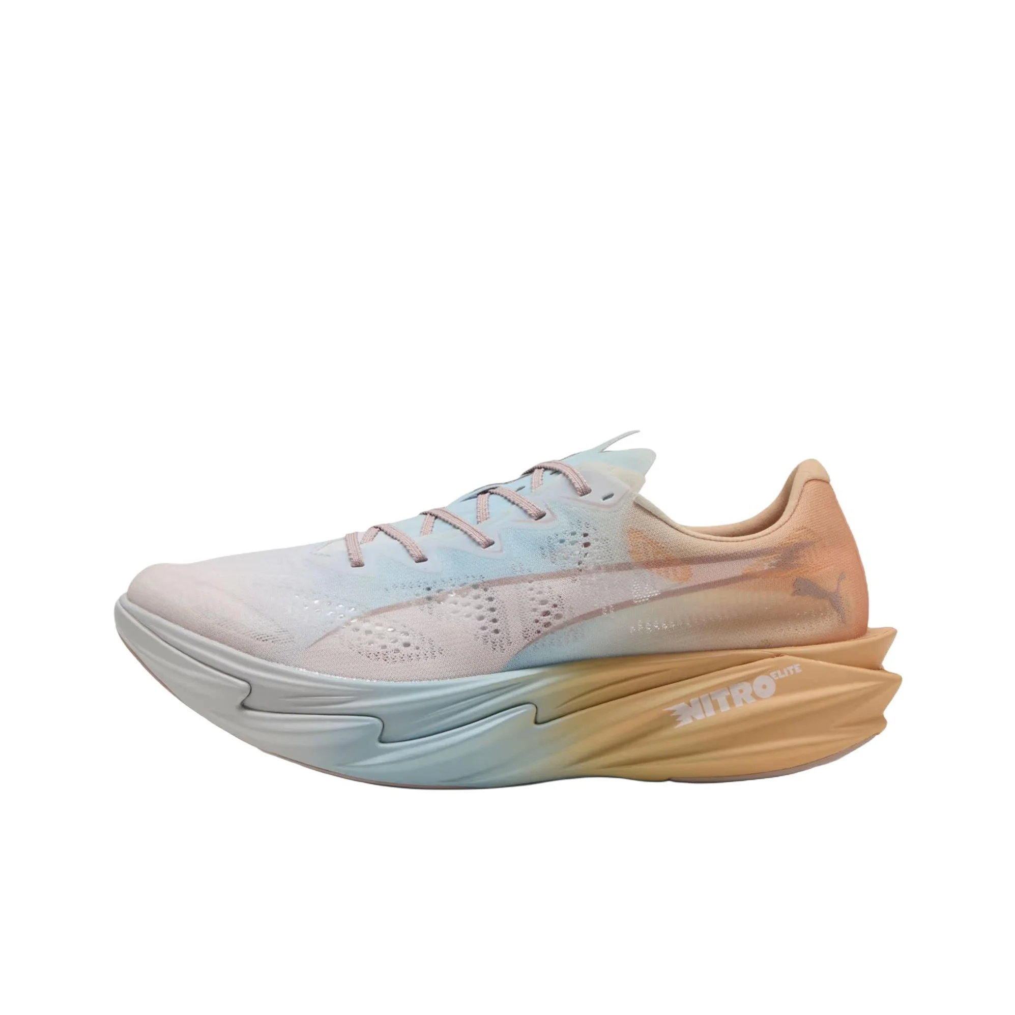 PUMA Deviate Nitro Elite 4 Running Shoes Men's Pink Blue Orange 312907-01