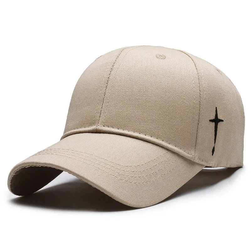 Unisex Simple Cross Water Drop Embroidery Baseball Cap Hip Hop Dad Hats Adjustable Sunscreen Hat Casual Snapback Caps For Men