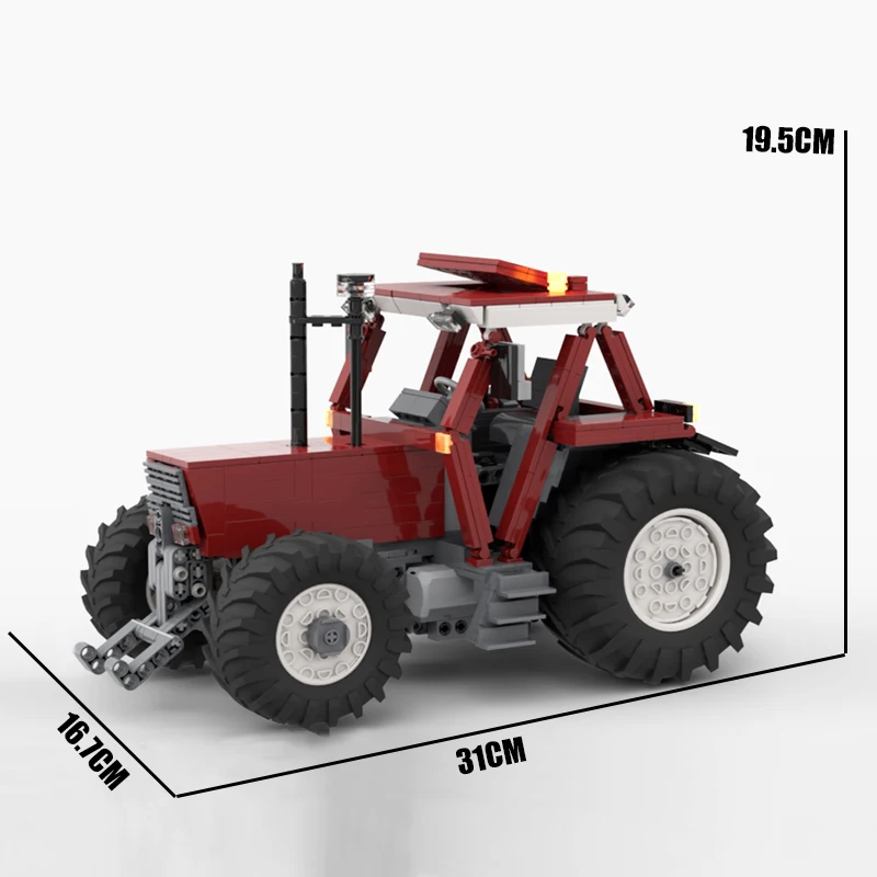 1001 قطعة MOC الناقل Fiatagri 180-90 DT توربو التكنولوجيا نموذج اللبنات التراص الطوب ألعاب إبداعية طفل هدية لتقوم بها بنفسك