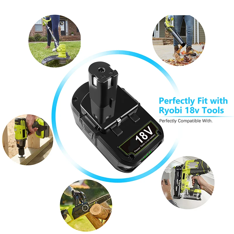 リチウム電池,18V,6.0Ah,交換用,コードレスツール用,p108,p102,p103,p104,p105,p109,Lobi用