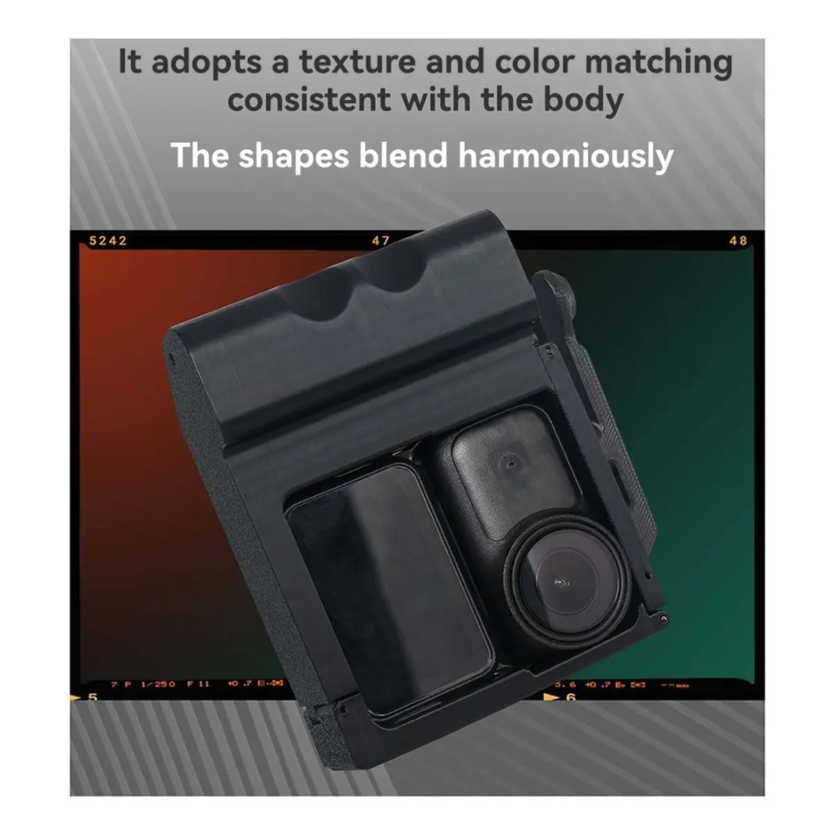 A73T Para DJI Osmo Nano Kit de Empunhadura em ABS Impresso em 3D, Kit Xplorer, Estrutura de Estilização para Câmera DSLR, Punho