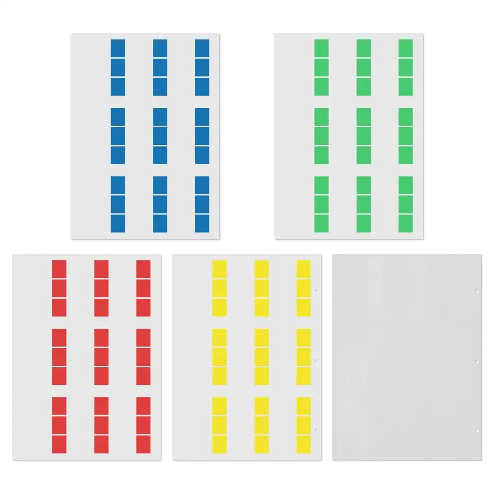 Etykiety kabli sieciowych A4 naklejki samoprzylepne identyfikatory przewód wodoodporny przydatne organizery światłowodowe kolorowe narzędzie