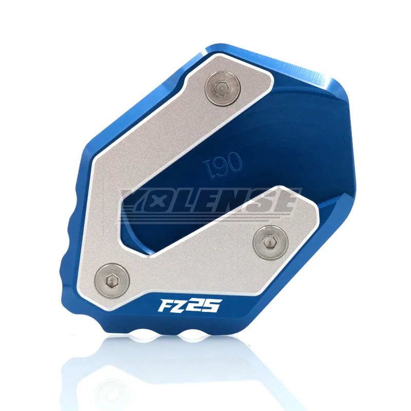 Motorcycle CNC Kickstand Foot Side Stand Extension Pad Enlarge Plate For FZ-25 FZ25 FZ 25 2017-2024