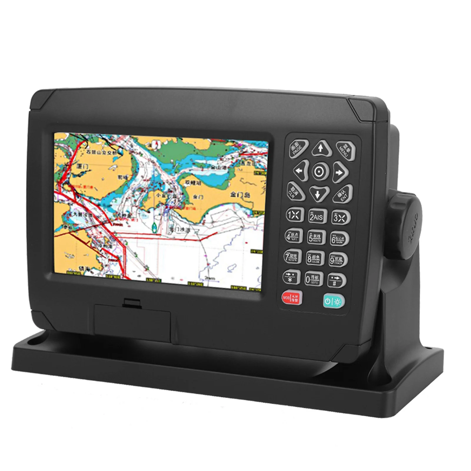 Multi-functional XF‑607 7Inch Color Display Marine Navigator GPS Navigation Locator With Chart Support Multi-language