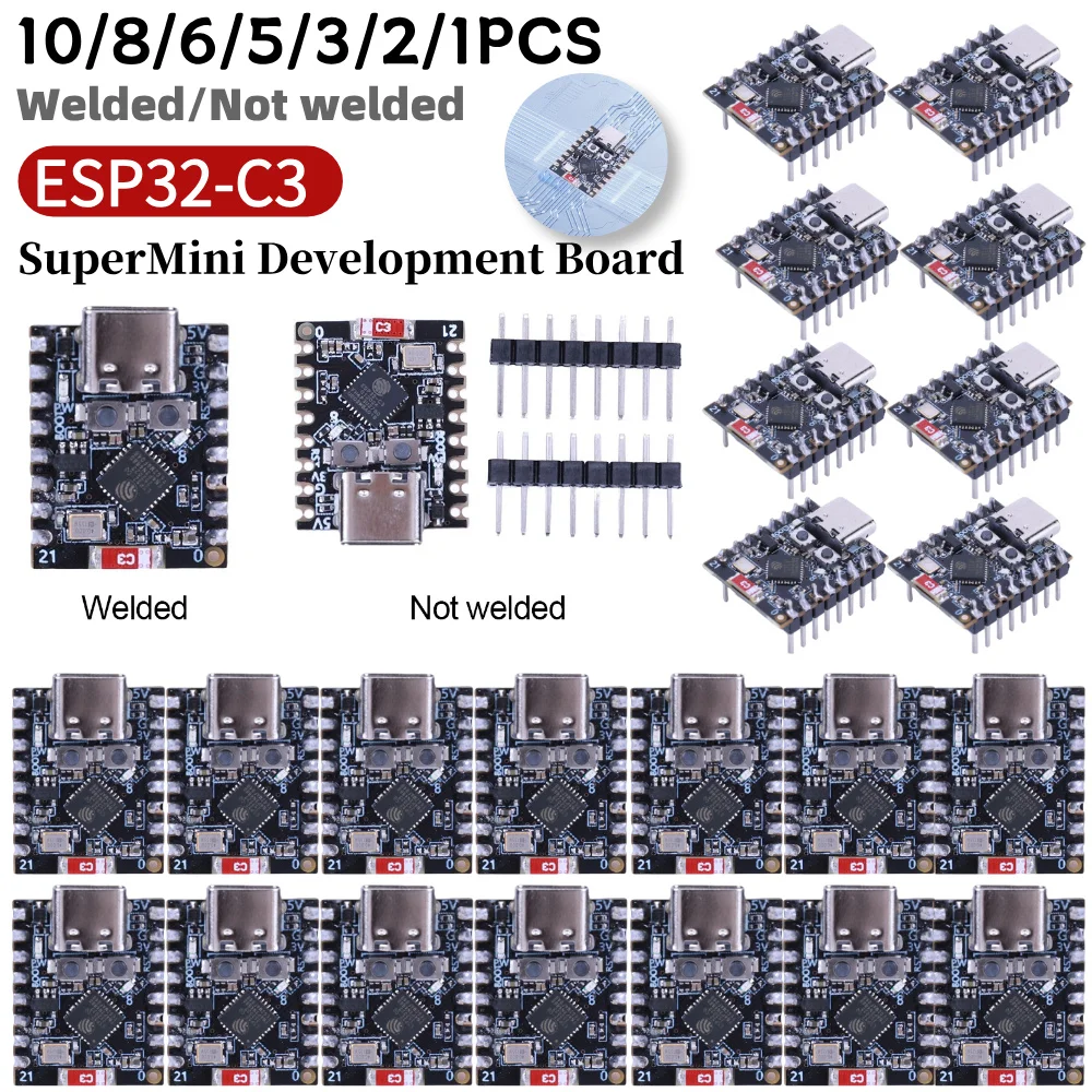 10-1PC ESP32-C3 Development Board for Arduino ESP32 C3 SuperMini Development Board Development Board CORE Board