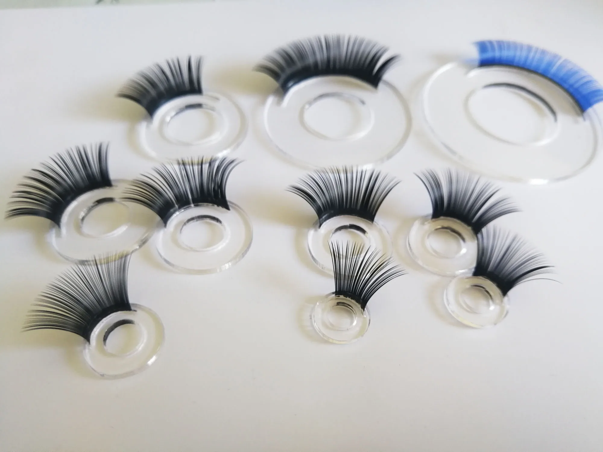 7 Paare/Karton Mix Farbe 12mm-37mm Schüler Augen Wimpernbecher 7 Farben Wimperntablett für passende Spielzeugaugen Dekoration – Detail 9