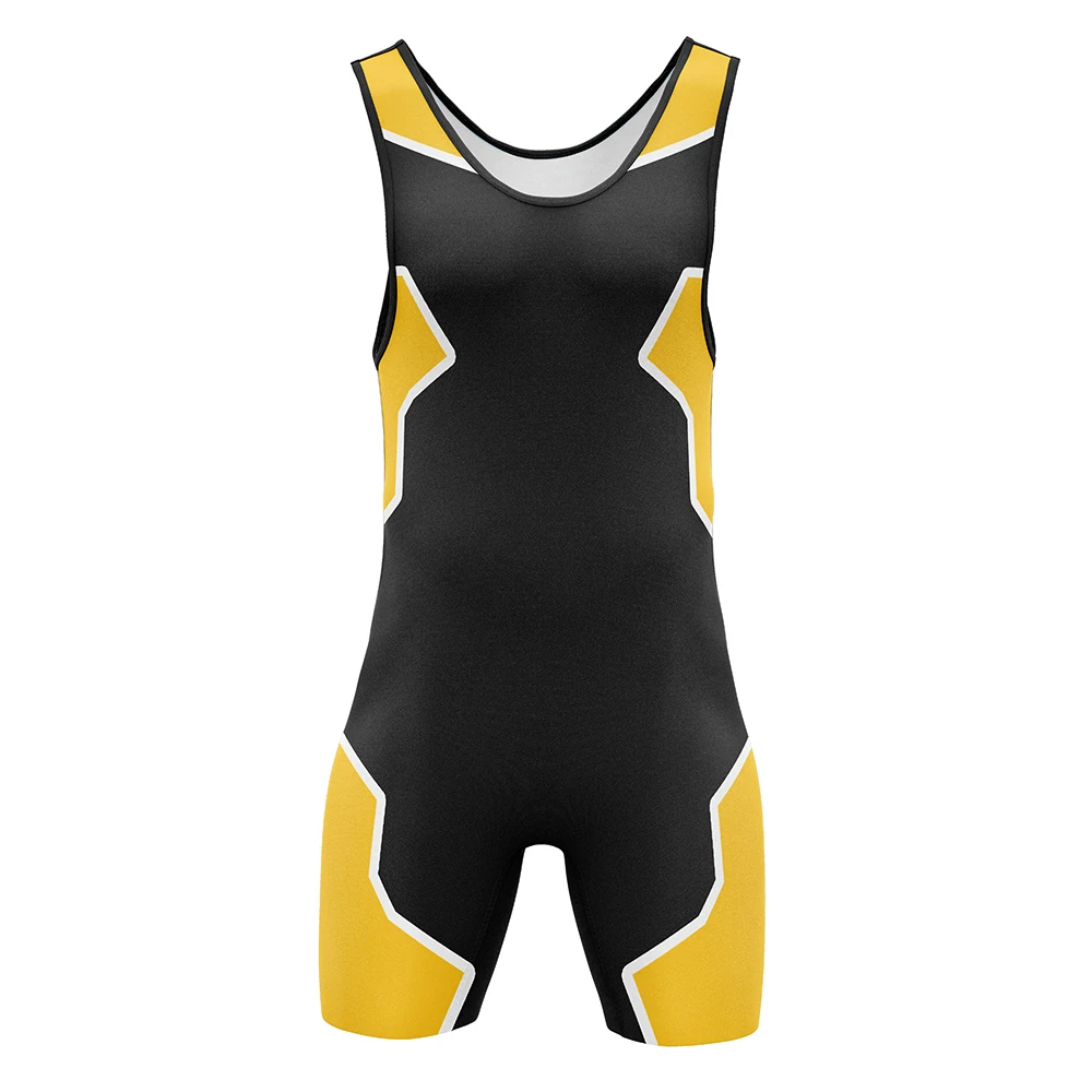 Wrestling Singlets karın kontrol giyim spor salonu kolsuz triatlon kuvvet giyim yüzme koşu Skinsuit 6 stilleri