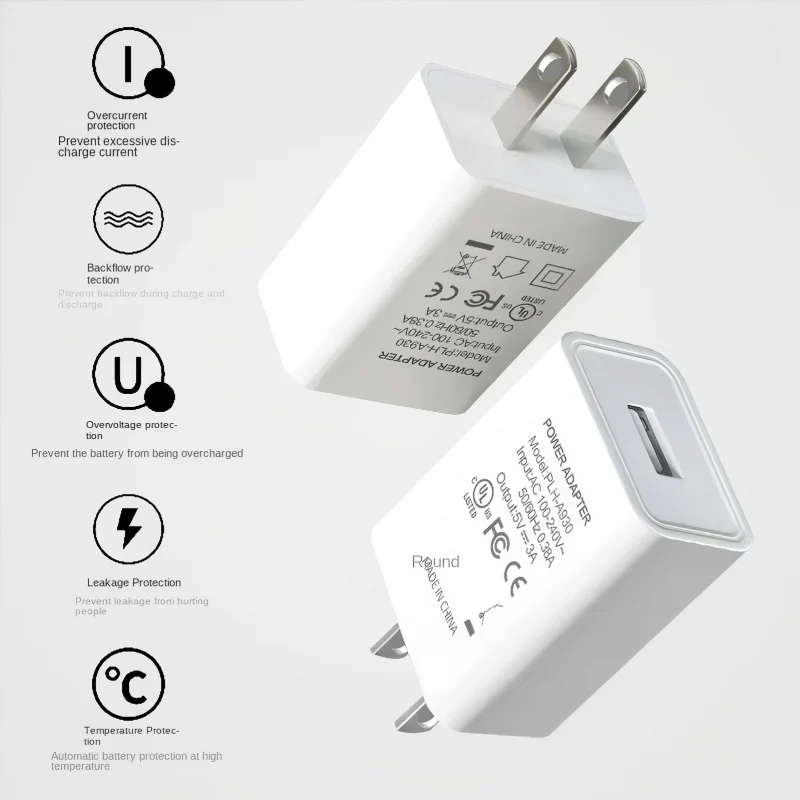 Fast Charger USB Wall Adapter Compact Power Brick Block for iPhone 14 13 12 11 Pro Max SE X XS 8 Plus Samsung Galaxy S22 S21 S20