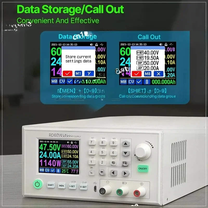 Assembly Set RD6024, Adjustable Voltage Laboratory Food Source Regulator, Stabilized Digital D Control