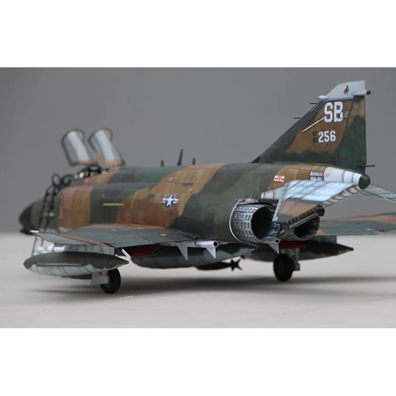 1:33 American F-4 Fighter F-4B Phantom F4H Airplane Paper Model Aircraft Model MiG Killer Military Hobby Collection Home Decor