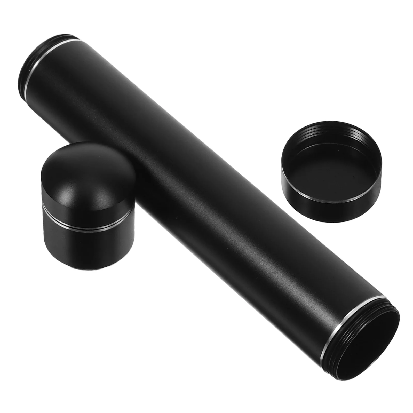 

Portable Cigar Tube Airtight Sleeve Preservation Case Seal Storage Black Carry Holder Travel