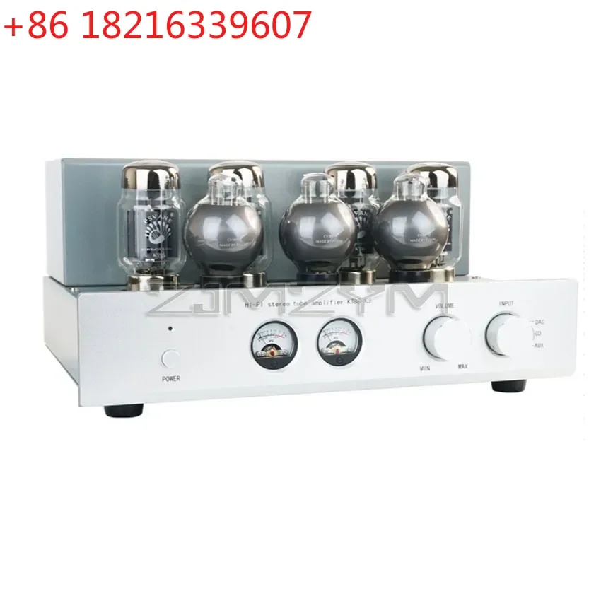 KT88 K3 Tube Fever Amplifier Home Theater Hi-Fi Audio Amplifier with Bluetooth 5.0 Audio Tube Amplifier 45W×2