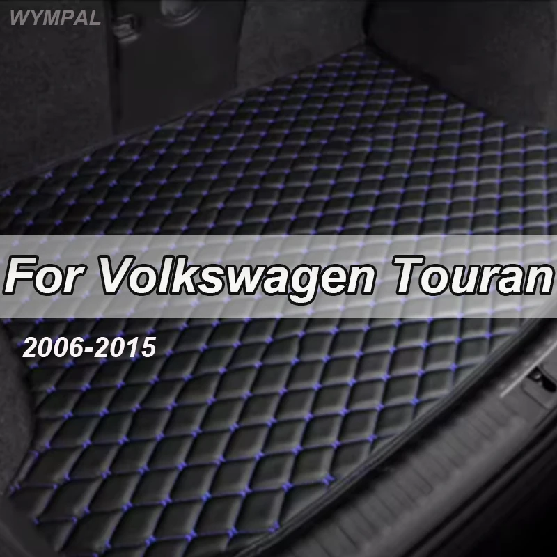 Car Floor Mats For Volkswagen Touran 5-Seat 2006 2007 2008 2009 2010 2011 2012 2013 2014 2015 Car Trunk Mat Carpet Cover