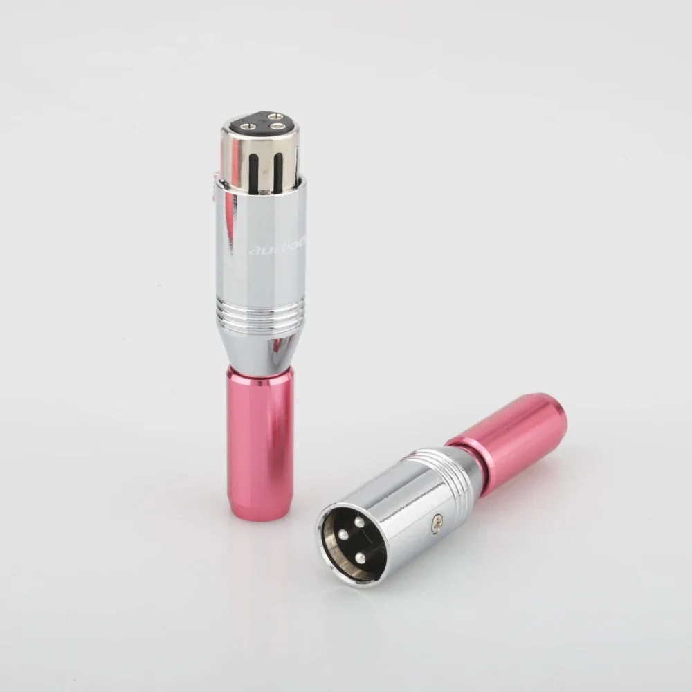 

4PCS Audiocrast XLR Silver Plated Audio Balanced Plug XLR male female connector Jack Interconnect Cable DIY