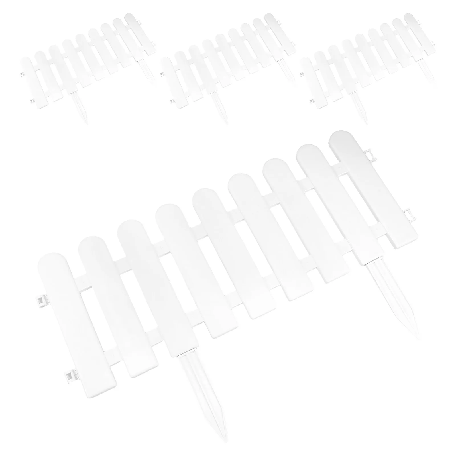 4 Sets White Picket…