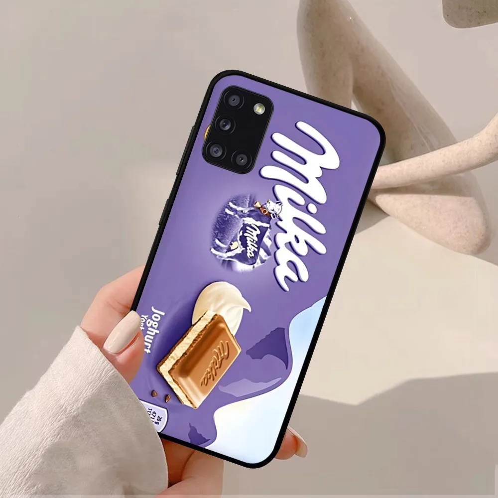 Chocolate Milka Box Phone Case For Samsung A 10 11 12 13 20 21 22 30 31 32 40 51 52 53 70 71 72 73 91 13 shell