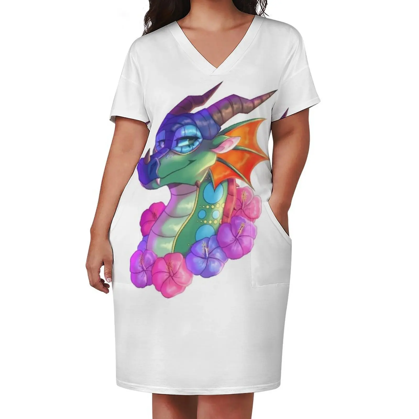 Wings of fire Glory Loose Pocket Dress summer dress dress for women summer Clothing female