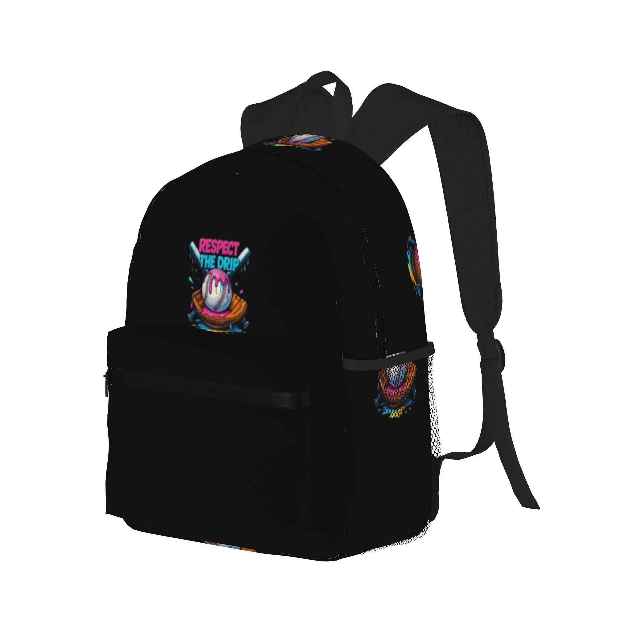 Cool Sport Baseball Home Plate Drip With Sprinkles Drip  Casual Backpack for Students and Adults Backpacks