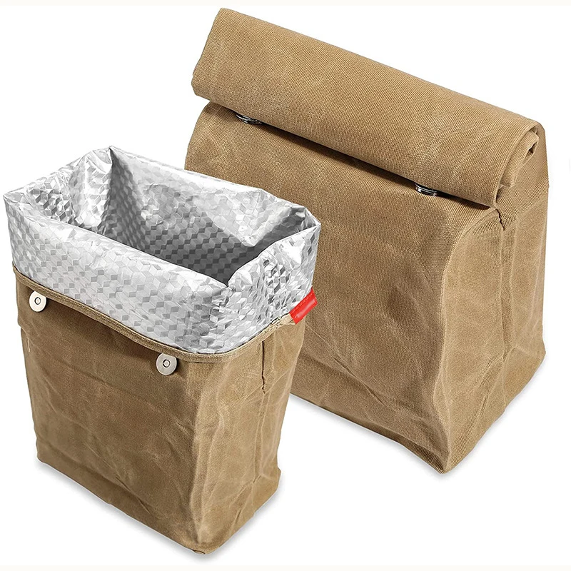 

Lunch Bag, Oxford Cloth Waterproof Insulated Shoulder Bag Large Capacity Picnic Travel Tote Bag