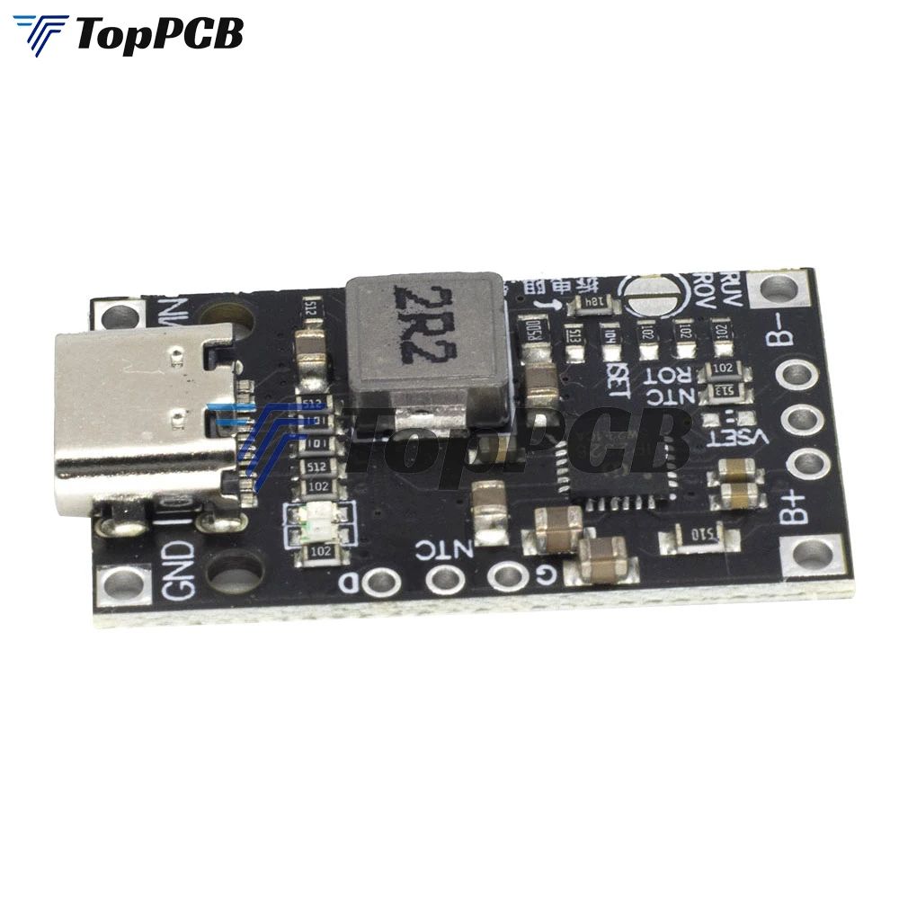 Type-C USB 2-3S BMS 15W 8.4V 12.6V 1.5A Lithium Battery Charging Boost Module With Balanced Support Fast Charge With Indicator