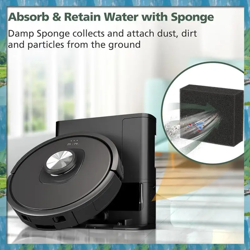 The Replacement Parts For Shark AV2310AE / RV2310AE Robot Vacuum Cleaner Main Side Brush HEPA Filters Sponge Filter