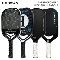 HOOWAN Pickleball Paddle Thermoformed T700 Carbon Fiber Rough Surface Pickle Ball Racket 16MM Polymer Honeycomb Core
