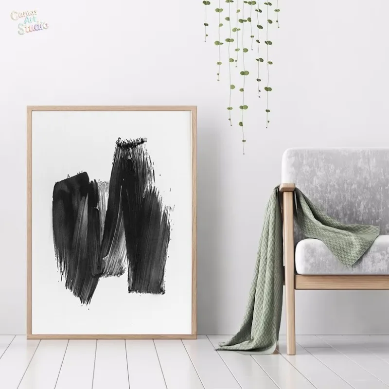 2026 Wall Art Black White Abstract Posters Minimalistic Neutral Canvas Painting Gallery Wall Art for Living Room Home Decor
