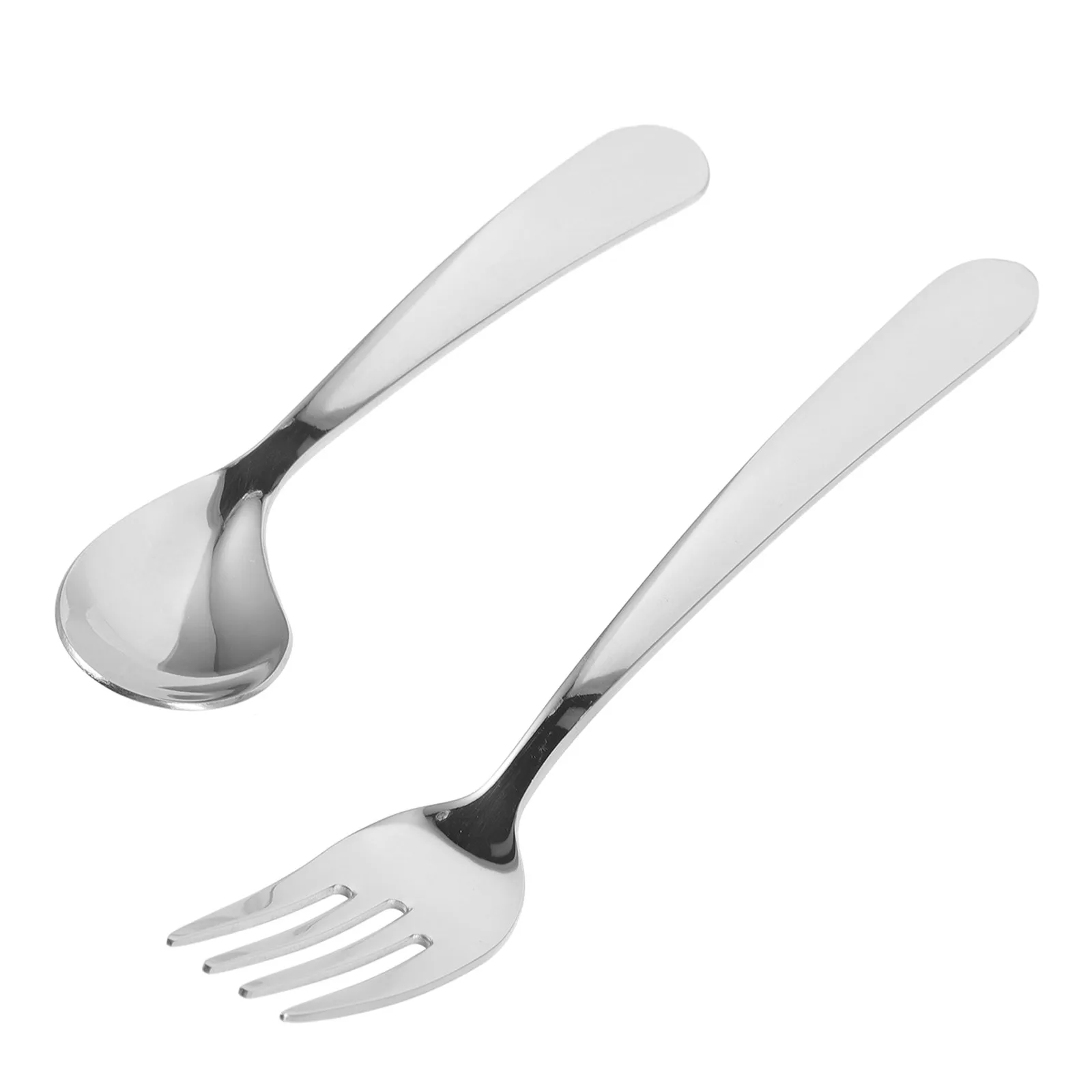 

1Set Angled Spoon Fork Stainless Steel Adaptive Utensils Assist Feeding Tool for Elderly Disabled Arthritis Patients