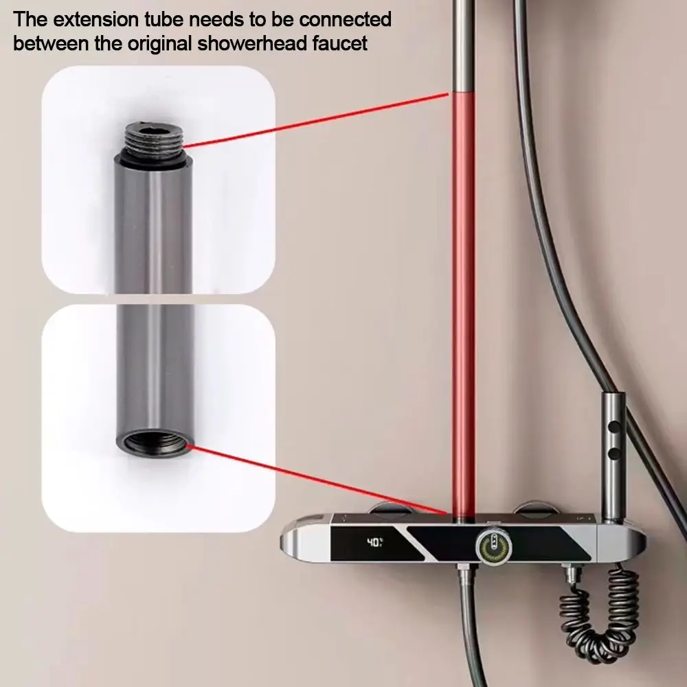 

Новый удлинитель для душа из нержавеющей стали, круглый кронштейн для душа 30 см, аксессуары для ванной комнаты