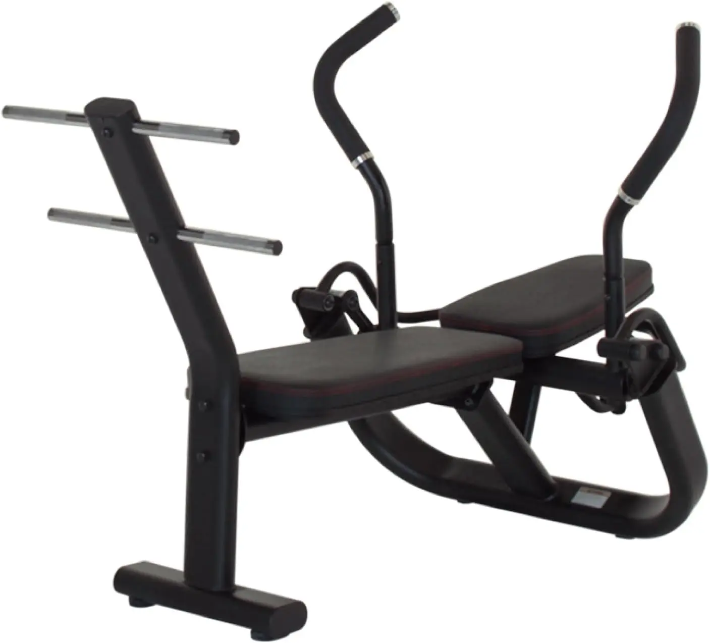 Fitness Ab Workout Bench - Core Strengthening Ab Bench for Home Gym with Built-In Weight Horn - Exercise & Fitness Equip