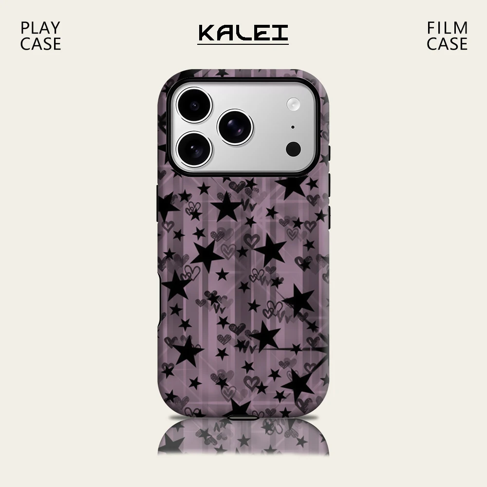 Lilac Star IPhone 17 Must for Magnetische Handyhülle für IPhone 17 16 15 14 13 Pro Max Plus Einzelne doppelschichtige robuste Hülle