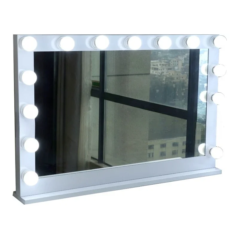 Dressing mirror ins Internet celebrity led makeup mirror with light bulb mirror girl dormitory desktop large smart fill light
