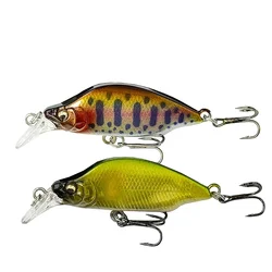 The curved humpback design produces a strong winking effect and action response. 4.5cm/3.8g Minnow Sinking Road Runner Lure