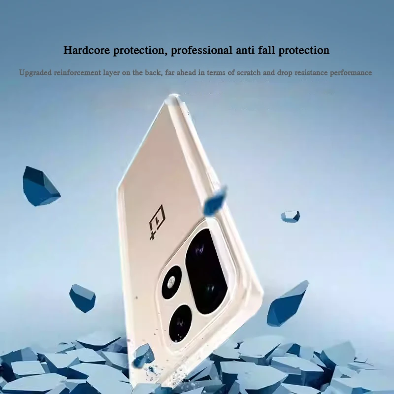 Custodie per telefoni ultra sottili antiurto per OnePlus 15 5G Silicone morbido trasparente Protezione fotocamera originale Cover posteriori sottili e semplici 1 + 15