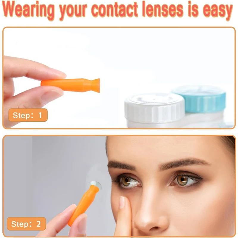 AS60-For Hard Contact Lens Inserter Tool, 10-Pack Scleral Lens Applicator Ventless Design For RGP& Prosthetic Eyes
