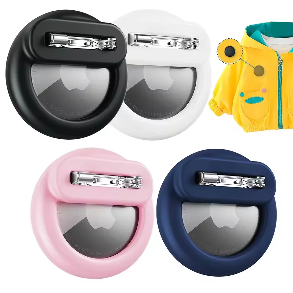 Soporte Airtag de silicona para niños con alfileres de seguridad, funda de rastreador GPS AirTag para niños y ancianos, ropa interior oculta, mochila para zapatos