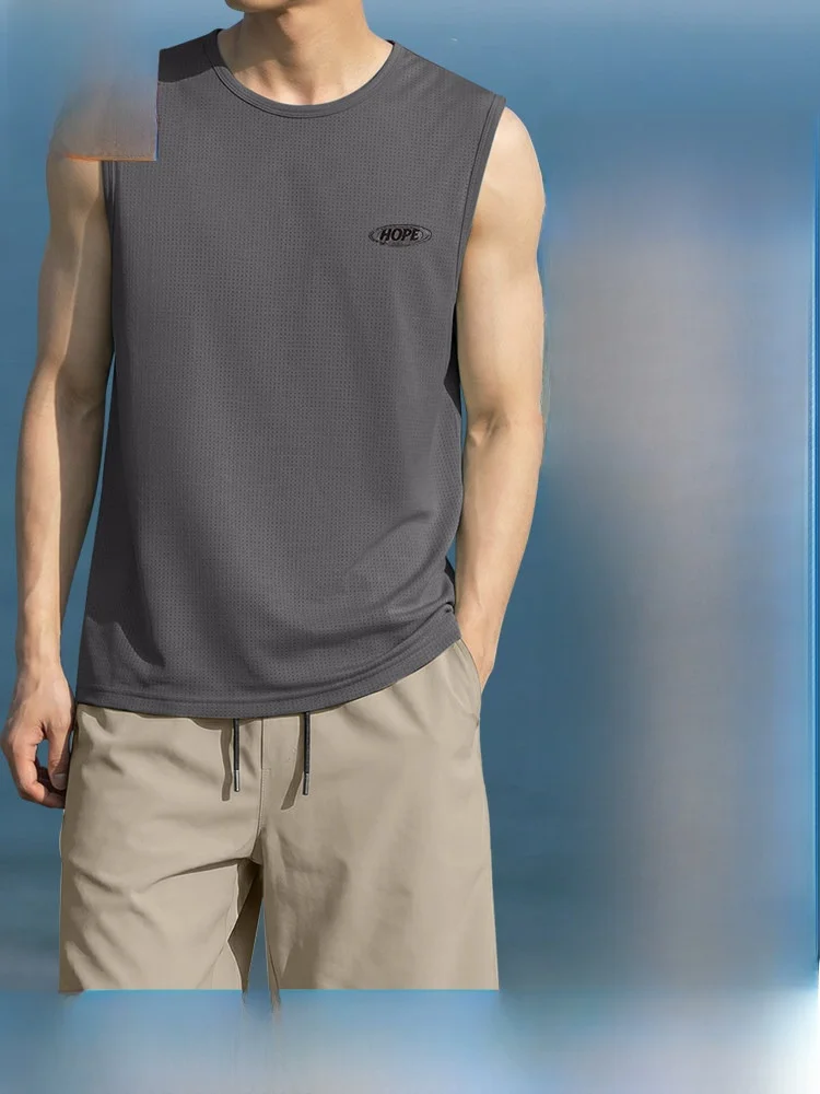 

Jeanswest Men's Fitn Sportswear Ice Silk Qui Dry Youthful Summer orts Set Trendy Casual Straight Leg Elastic Waist