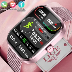 LIGE Multifunctional Smartwatch For All Smartphone Connections Men Bluetooth Call Life Waterproof Watch Sport Smart Watch Women