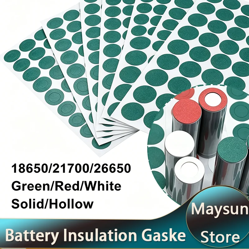 50~2500pcs 18650 21700 26650 Li-ion Battery Insulation Gasket Pack Cell Barley Adhesive Paper Glue Fish Electrode Insulated Pads