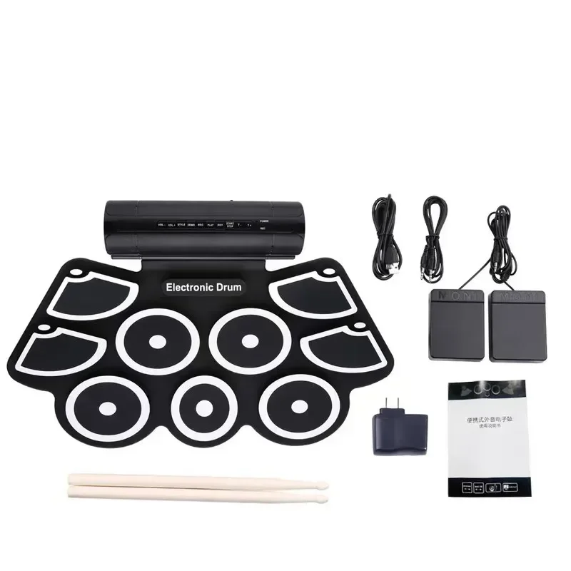 

2025 Roll Up Electronic Drum Kit for Kids Portable DJ Music Set with Professional Sound