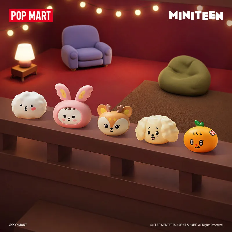 POP MART MINITEEN Healing Moments Series Blind Box Mystery Box Toys Kawaii Ornaments Figurines Home Decor Desktop Model Dolls