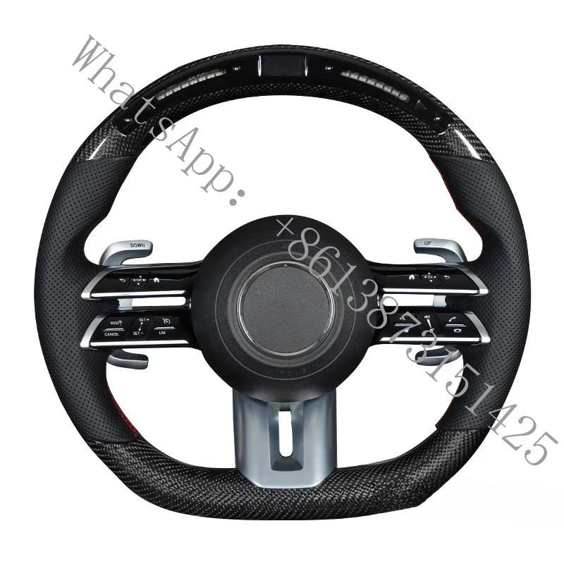 

Suitable C217 W211 W212 W221 W222 S63 C63 GLA45 C43 SLC carbon fiber steering wheel W204 W205 CLA GLA 45 class